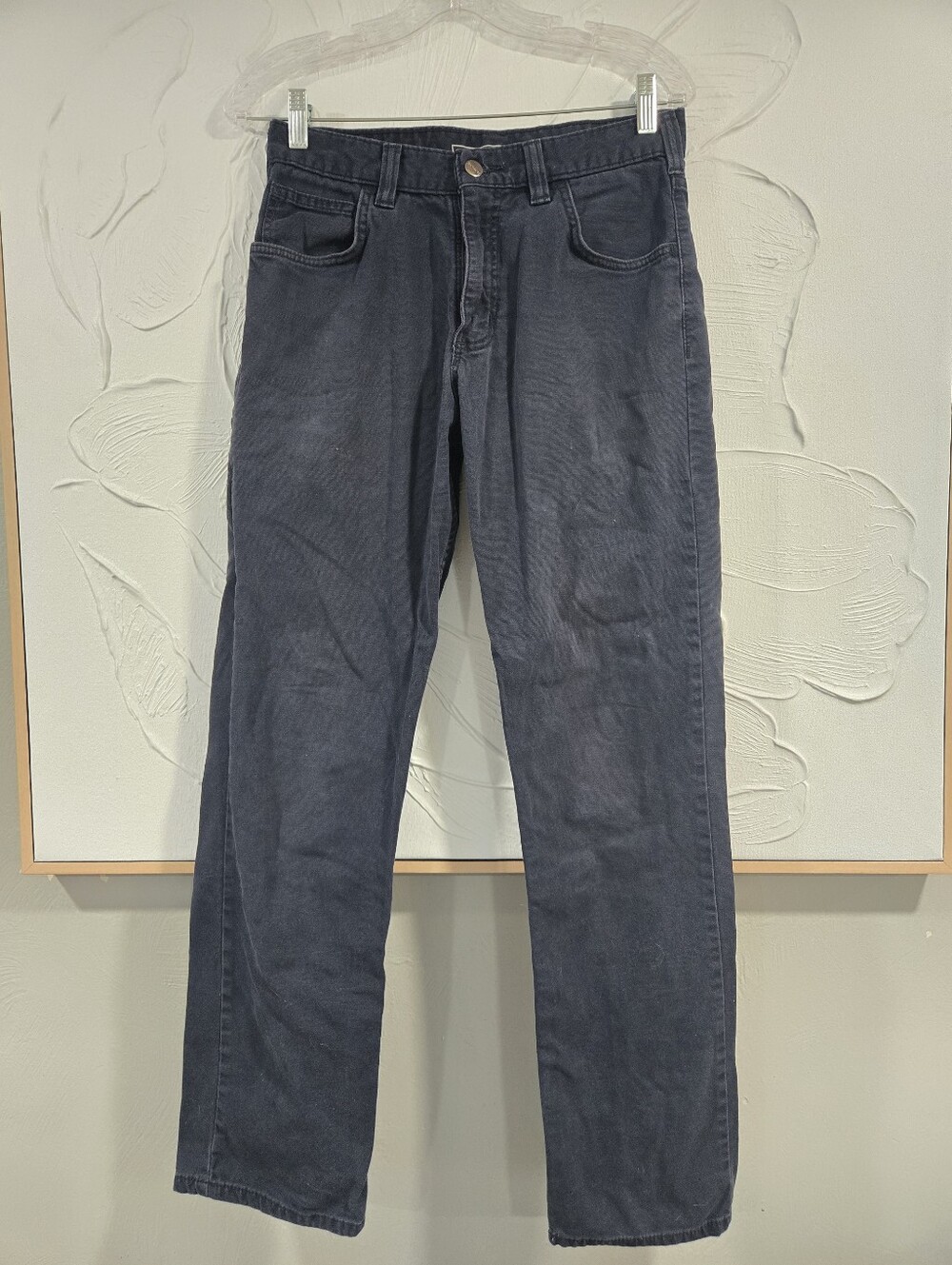 Carhartt•Mens Classic Straight-Leg Dark Blue Carpenter Jean Relaxed Fit.Sz 30x32